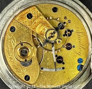 NY Watch Co.  Pocket Watch. Studley, Theo. E. 18S-15J-HG4K-U-(EA 701) #54,343 
