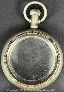 Pocket Watch. Case Only. OFLS. Glass Back Jewelers Display Case. 