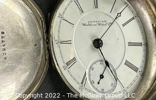 Waltham Pocket Watch. 17J-Adj. #5704543  Sterling Case