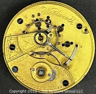 Hampden Pocket Watch. Movement Only. Woolworth 18S-15J-HG1K-U-(EA331) #290,236

