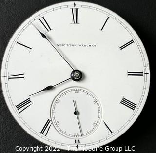 NY Watch Co.  Pocket Watch. Movement Only. Woolworth, Chester 18S-15J-HG3K-U- (EA700) #31,798 