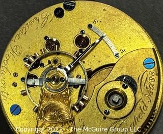 NY Watch Co.  Pocket Watch. Movement Only. Woolworth, Chester l8S-l5J-HG3K-U-(EA700) #48,083     