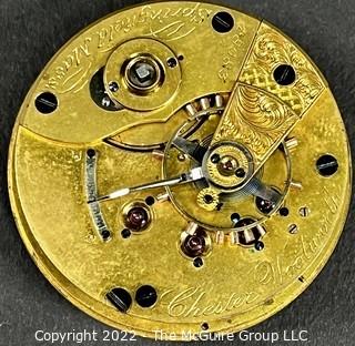 NY Watch Co.  Pocket Watch. Movement Only. Woolworth, Chester l8S-l5J-HG3K-U-(EA700) #48,083     