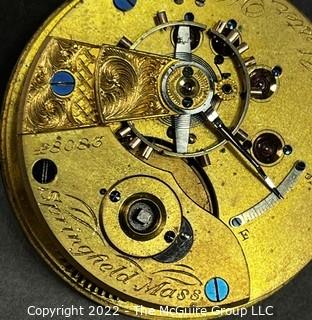 NY Watch Co.  Pocket Watch. Movement Only. Woolworth, Chester l8S-l5J-HG3K-U-(EA700) #48,083     