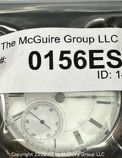 Hampden Pocket Watch. Cyrus N. Gibbs, "Lakeview" So. Framingham, Mass. 18S-11J-HNlK-U-(EA331) #189,828  Coin Silver Case