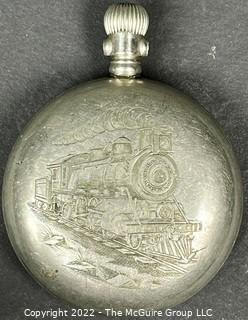 Hampden Pocket Watch. Hayward 18S-11J- HG1K -U- 18S-11J-HG2L -U- (EA332) #163,835          
