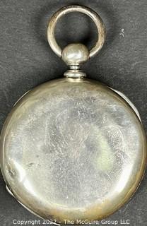 Hampden Pocket Watch. Hayward 18S-11J- HG1K -U- (EA331) #175,156  Coin Silver Case