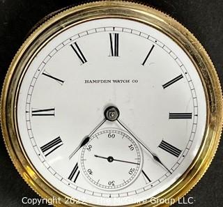 Hampden Pocket Watch. Woolworth 18S-15J-HG1K-Adjusted (EA331) #205,019 