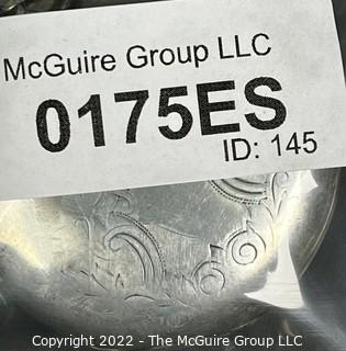 Hampden Pocket Watch. G.Thompson, Weymouth, Mass. 18S-11J-HG1K-U-"71" (EA 331) #141,764  Coin Silver Case 
