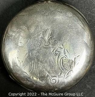 Hampden Pocket Watch. G.Thompson, Weymouth, Mass. 18S-11J-HG1K-U-"71" (EA 331) #141,764  Coin Silver Case 
