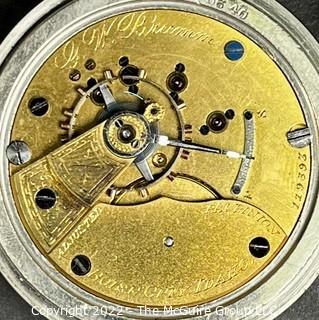 Hampden Pocket Watch. G.W. Brumm, Boise City, Idaho 18S-15J-HG2L-A-RRG ("36") (EA332)
#119,393
