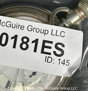 Hampden Pocket Watch. M.H. Lynn, Newburgh, N.Y. (15) 18S-15J-ON2L-U Micrometer Regulator. "65" Enc. at 127, (EA332) R.O.P. #225,560 