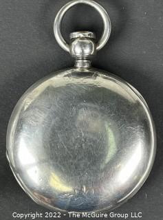 NY Watch Co. Pocket Watch. C.P. Wolcot, Thompsonville, Conn. 18S-15J-HG4K-U-(EA701) 
#48,110  Coin Silver Case
