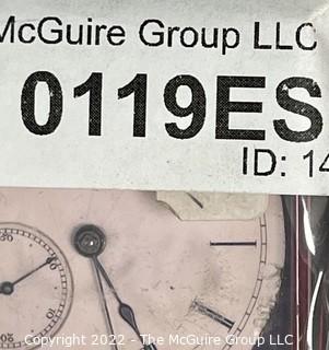 Hampden Pocket Watch. Movement Only. Edward H. Frary, Weymouth Mass. 18S-15J-HG1K-A-”35" (EA331) #133,817                                                             