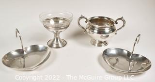 Group of Sterling Silver Serving Pieces, Marked and Unmarked But Tested.