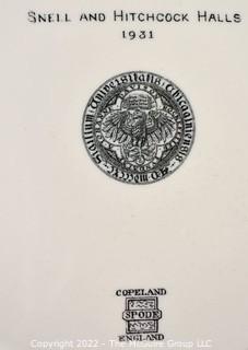 Set of Six (6) Copeland Spode 1931 University of Chicago Commemorative Plates