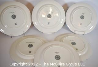 Set of Six (6) Copeland Spode 1931 University of Chicago Commemorative Plates