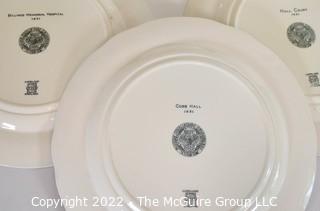 Set of Six (6) Copeland Spode 1931 University of Chicago Commemorative Plates