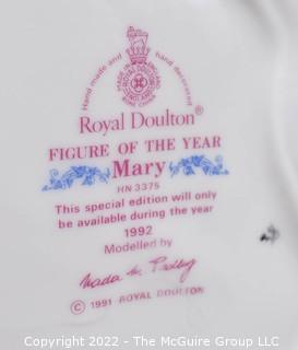 Royal Doulton Bone China Figurine  -Mary - 1992 Figure of the Year.