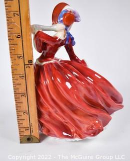 Royal Doulton Bone China Figurine -"Autumn Breezes" Figurine by Leslie Harradine.  8" tall.