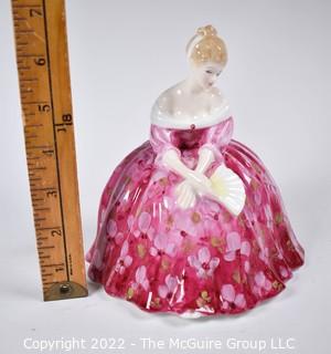 Royal Doulton Bone China Figurine - Victoria Designed by M. Davies. Issued 1972.  7" tall..