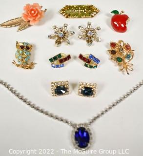 Collection of Vintage Rhinestone Jewelry