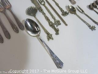 Assorted plated cutlery