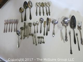 Assorted plated cutlery