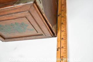 Antique Chinese Mahjong Set with Bone Engraved Tiles On Bamboo Backs, Betting Sticks and Dice in  Rosewood Wooden 5-Drawer Box 