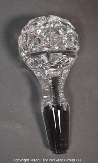 Large Brilliant Cut Crystal Decanter Stopper