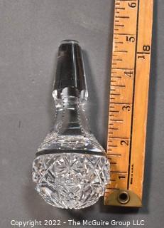 Large Brilliant Cut Crystal Decanter Stopper