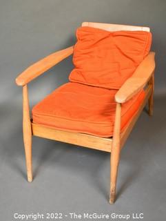 Vintage Childs' Mid Century Modern Spindle Back Armchair. 18" x 21" x 16".