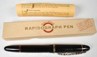 Rapidograph Pen. Original Box and Instructions