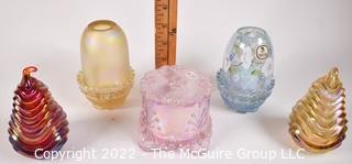 Five (5) Fenton Art Glass Trinket Boxes 