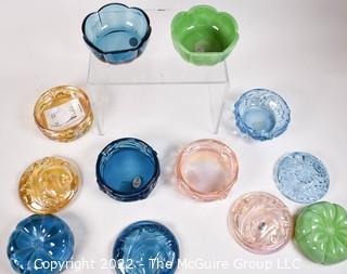 Six (6) Fenton Art Glass Trinket Boxes.