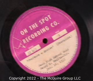 Group of Vintage Vinyl Records Including Carr-O-Tone Records and Wilcox Gay Recording Discs