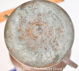 Early 19th Century Brass Apothecary Mortar and Pestle. Measures 7"T