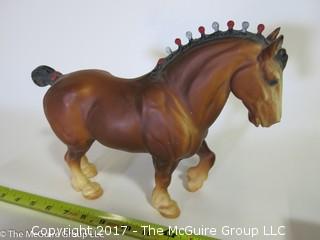 Vintage Breyer 1970's Model Flocked Horse -#8 