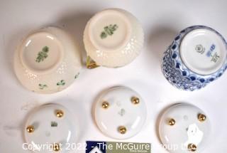 Group of Fine Porcelain Items Including Beleek, Royal Copenhagen and Limoges