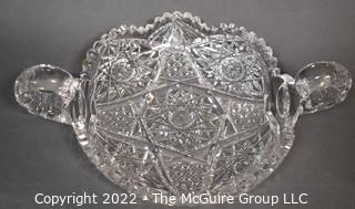 Brilliant Cut Crystal Relish Tray. Measures 11.5"W