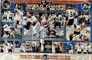 Chicago Bears 1985 Super Bowl Champions Poster. Measures 22 x 33"