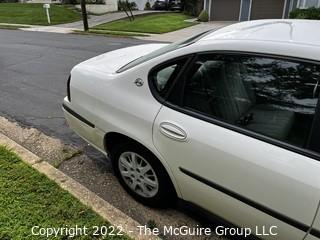 2004 Chevy Impala.  69k Miles.  1 Owner. Carfax Supplied, see document.  Just Inspected.  Copy of title offered for review as a document.  Opportunity to inspect Sunday, July 31, 2-4pm.  507 Princeton Terrace, Vienna, VA 22182  Text David @ 202-441-5446