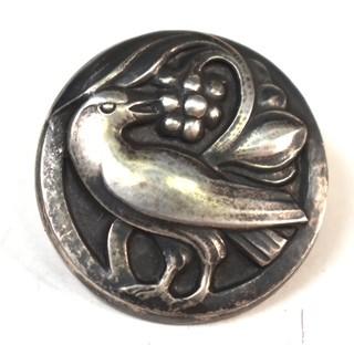 Georg Jensen Sterling Silver Danish Bird Brooch.  Silvermark dates from 1933- 1944