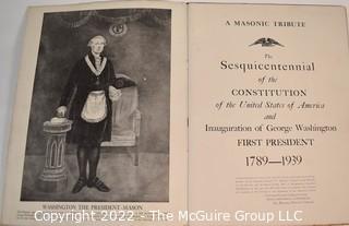 A Masonic Tribute: The Sesquicentennial of the Constitution of the United States 1939 Booklet