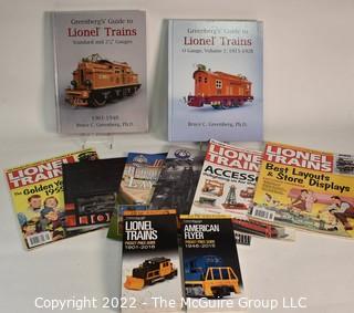 Collection of Lionel Train Books and Magazines. 