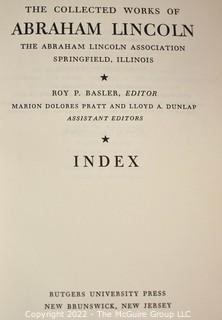 Set of Nine (9) The Collected Works of Abraham Lincoln 