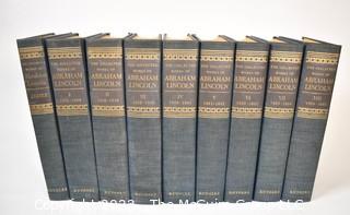 Set of Nine (9) The Collected Works of Abraham Lincoln 