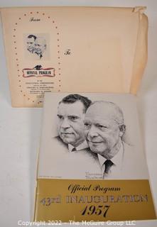 1957 Official Program for the 43rd Presiential Inauguration of Eisenhower and Nixon