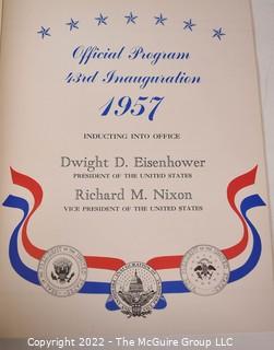 1957 Official Program for the 43rd Presiential Inauguration of Eisenhower and Nixon