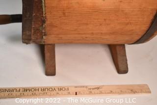 Antique Primitive Wood Butter Churn from Novia Scotia